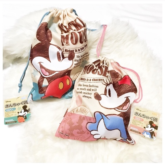 minnie mouse drawstring bag